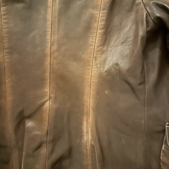 Vintage Di Bello Leather Jacket - Size 6 - Picture 8 of 8